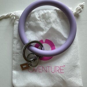 Oventure Purple Key Ring Bracelet silicone
